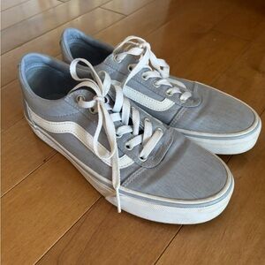 Vans Gray/Blue Canvas Women’s Shoes